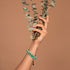 Jaspe Océanique Vert | Bronze à canon | Bracelet Diffuseur Pierre de Lave